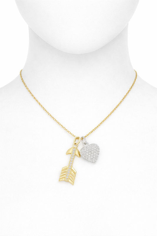 Amour Pavé Heart Necklace