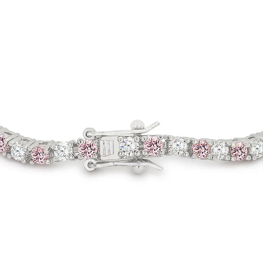 Éternel Rose Pavé Tennis Bracelet