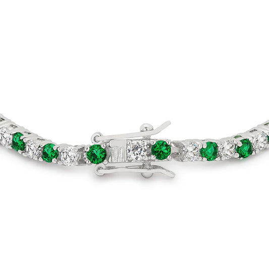 Éternel Emerald Pavé Tennis Bracelet