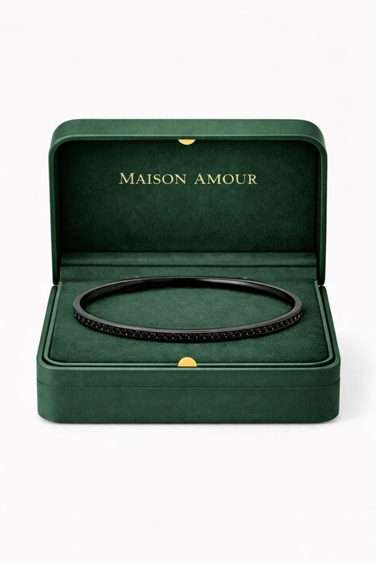 Noir Éternel Pavé Bangle