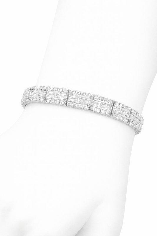 Clair Éternel Pavé Tennis Bracelet