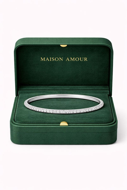 Amour Line Pavé Bangle