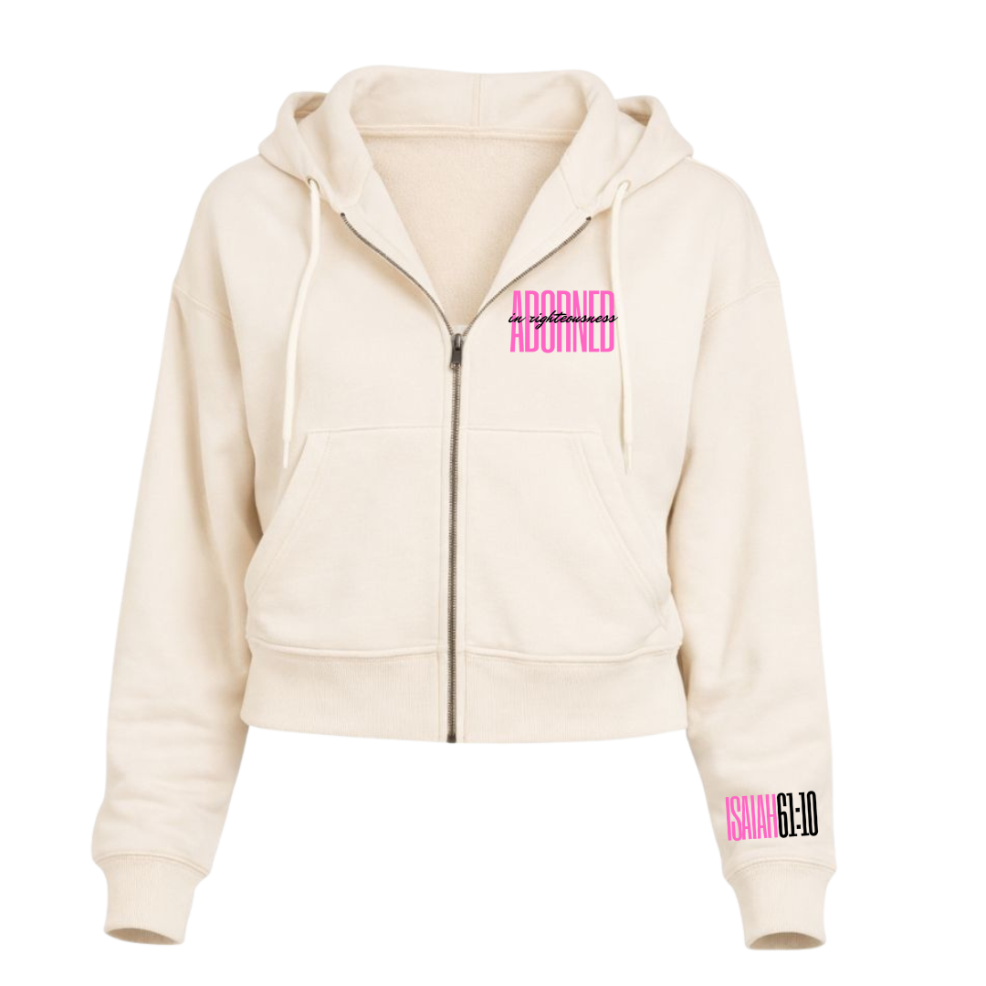 Adorned in Righteousness™ Signature Ladies Fleece Set - Cream