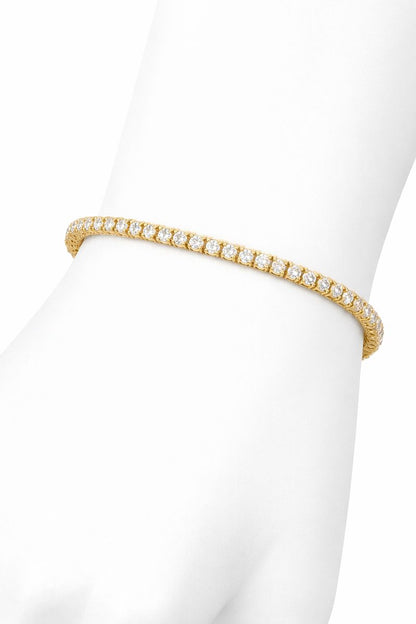 Eternity Pavé Tennis Bracelet (Gold)