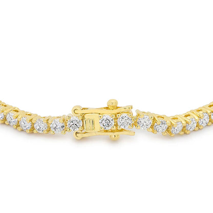 Eternity Pavé Tennis Bracelet (Gold)