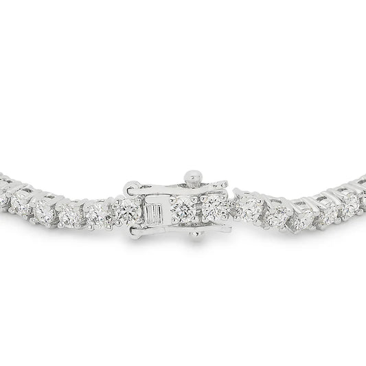 Eternity Pavé Tennis Bracelet (Silver)
