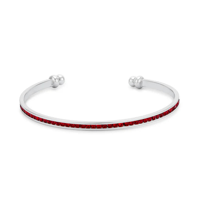 Rouge Line of Love Pavé Cuff